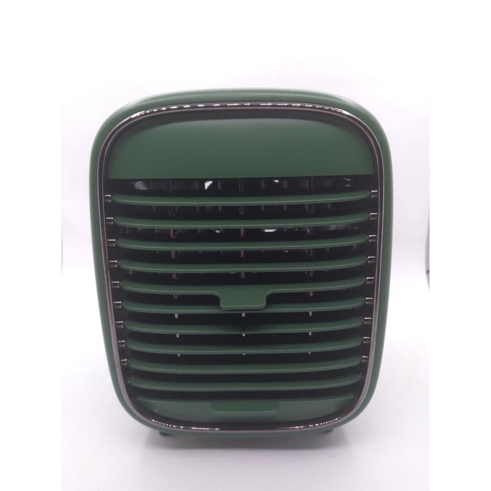 Ztech Portable Air Fan USB Desktop  Retro Style Green W Wire Used Works READ